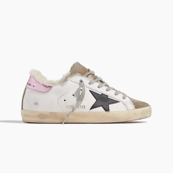 Golden Goose Super-Star Sneaker in White/Ice/Black/Pink